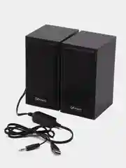 Черный колонки для компьютера GFPoWeR TS-01, 2.0, 6Вт, питание от USB