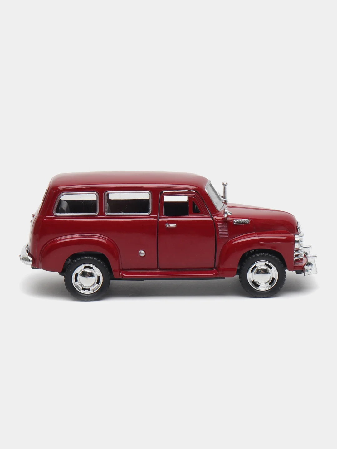 Красный металлическая машинка Kinsmart 1950 Chevrolet Suburban Carryall, 1:36, KT5006D