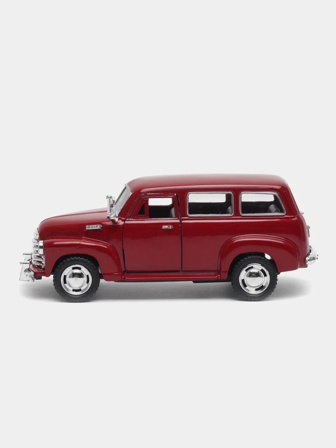 Красный металлическая машинка Kinsmart 1950 Chevrolet Suburban Carryall, 1:36, KT5006D