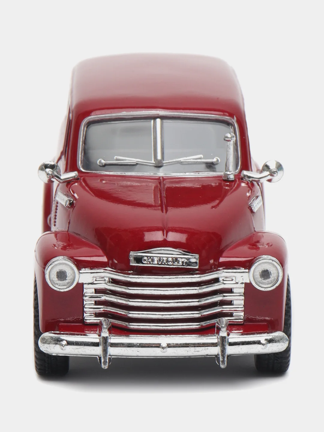 Красный металлическая машинка Kinsmart 1950 Chevrolet Suburban Carryall, 1:36, KT5006D