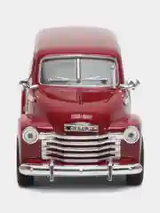 Красный металлическая машинка Kinsmart 1950 Chevrolet Suburban Carryall, 1:36, KT5006D