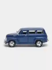 Синий металлическая машинка Kinsmart 1950 Chevrolet Suburban Carryall, 1:36, KT5006D