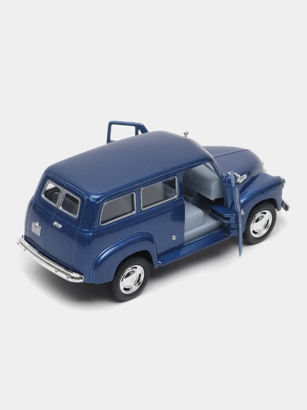 Синий металлическая машинка Kinsmart 1950 Chevrolet Suburban Carryall, 1:36, KT5006D