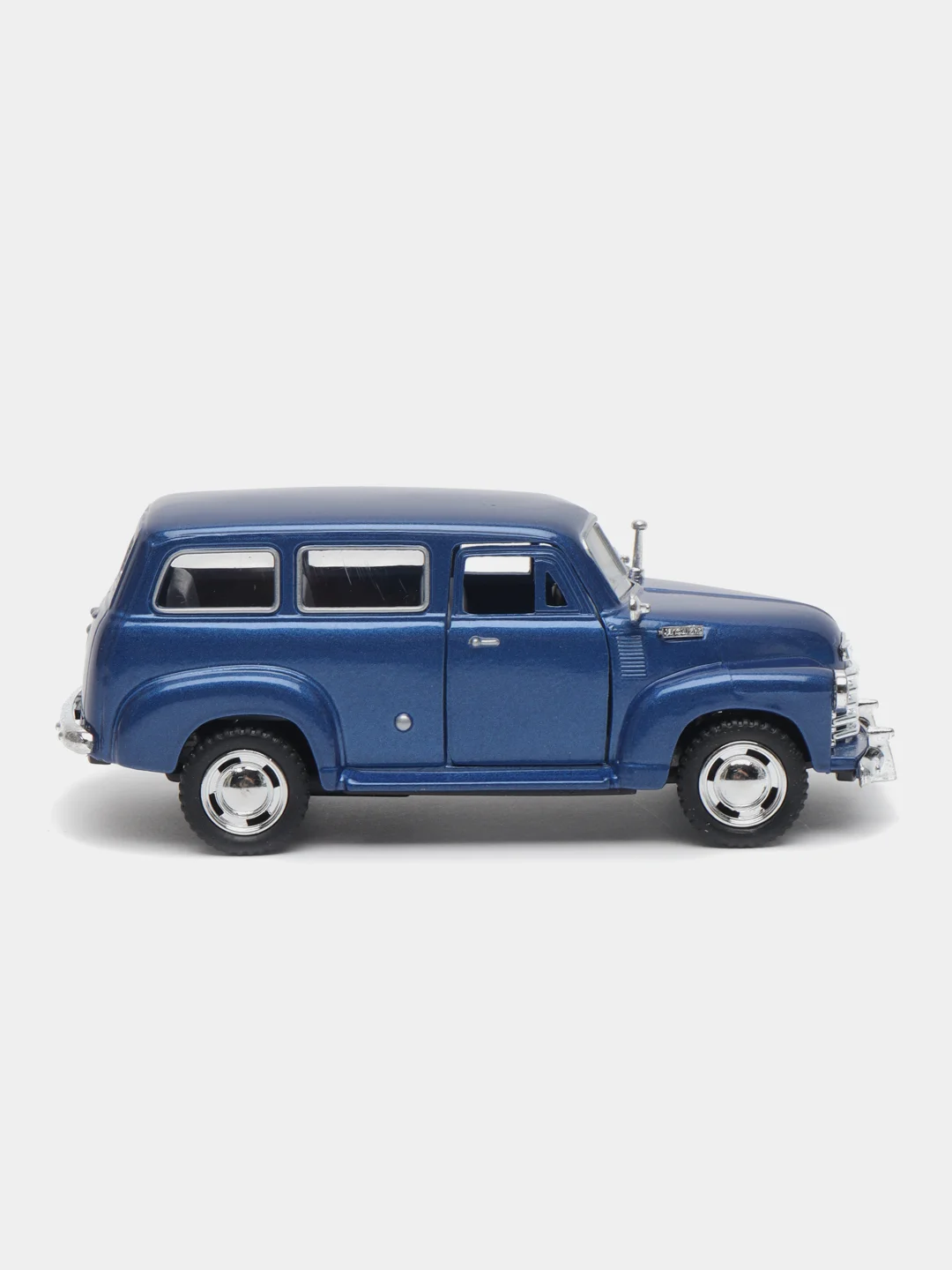 Синий металлическая машинка Kinsmart 1950 Chevrolet Suburban Carryall, 1:36, KT5006D