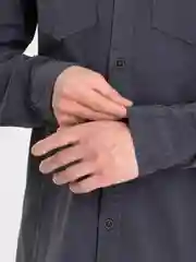 Серый рубашка стрейчевая
