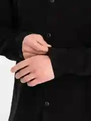 Синий меланж рубашка стрейчевая