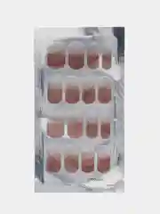 Карамельный лаковые полоски (наклейки) для дизайна ногтей, накладные ногти для маникюра