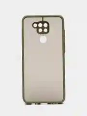 Лесной зеленый чехол для Xiaomi Redmi Note 9, Редми Нот 9, матовый, силиконовый, с цветными кнопками