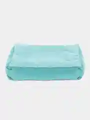 Бирюзовый лежанка для кошек и собак с бортом, мебельная ткань, кровать для кошек и собак