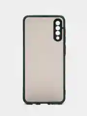 Темно-синий чехол Samsung Galaxy A50 / A50s / A30s, пластиковый, матовый с цветными кнопками