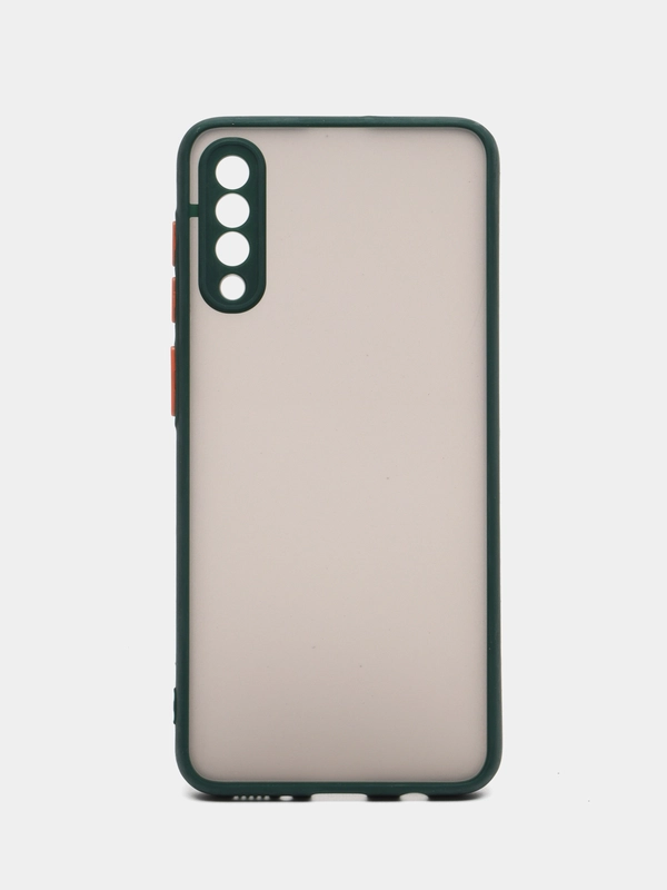Чехол Samsung Galaxy A50 / A50s / A30s, пластиковый, матовый с цветными кнопками