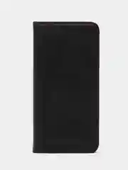 Черный чехол-книжка Honor X6A ( Хонор Х6А), из искусственной кожи
