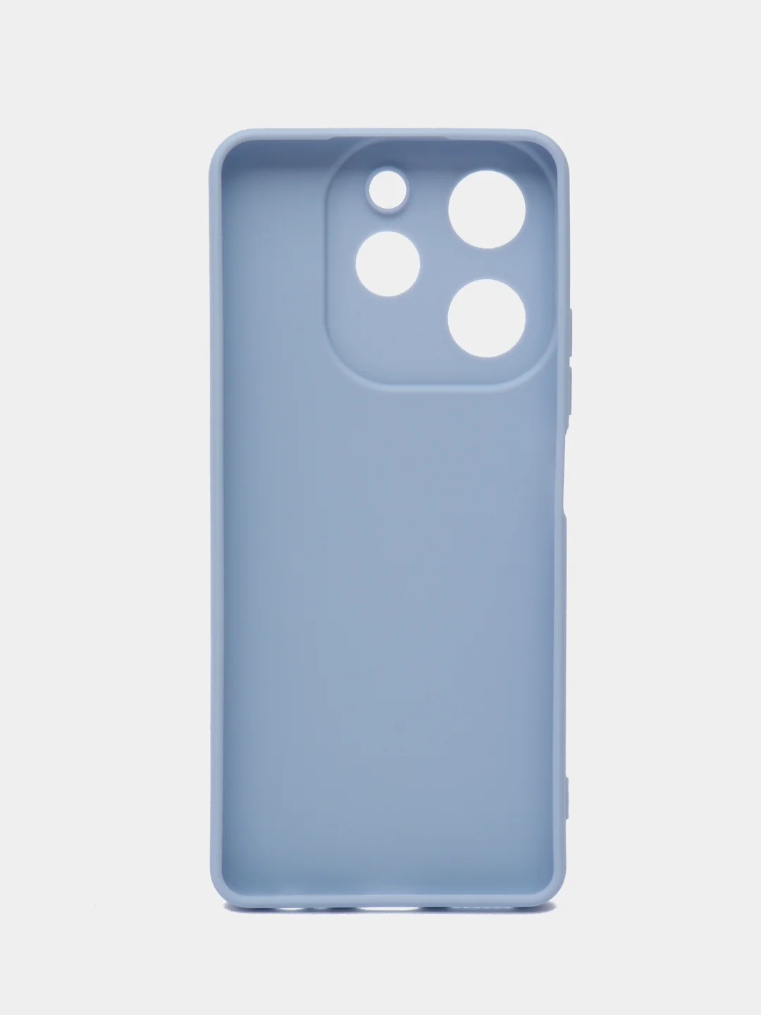 Голубой силиконовый чехол Tecno Spark 10 Pro (Техно спар 10 про), с защитой камеры