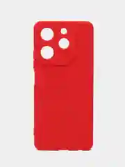 Красный силиконовый чехол Tecno Spark 10 Pro (Техно спар 10 про), с защитой камеры