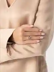 Кольцо серебряное с кристаллом, подарок девушке