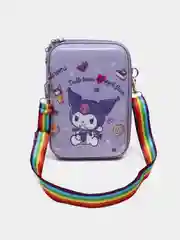 Лавандовый сумка через плечо для девочек, кросс-боди, Anime Kuromi