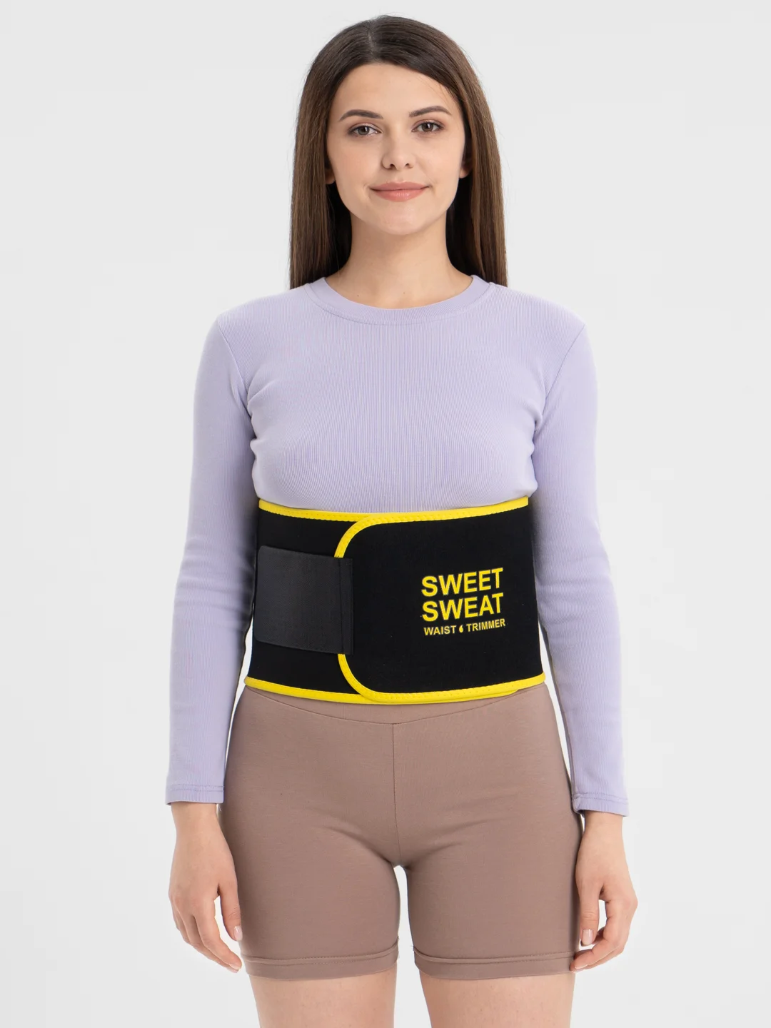 Желтый пояс для коррекции фигуры SWEET SWEAT, для поясницы и спины