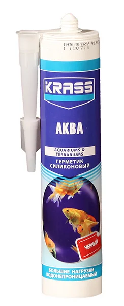 Черный красс герметик, для аквариумов, цвет черный, 300 мл