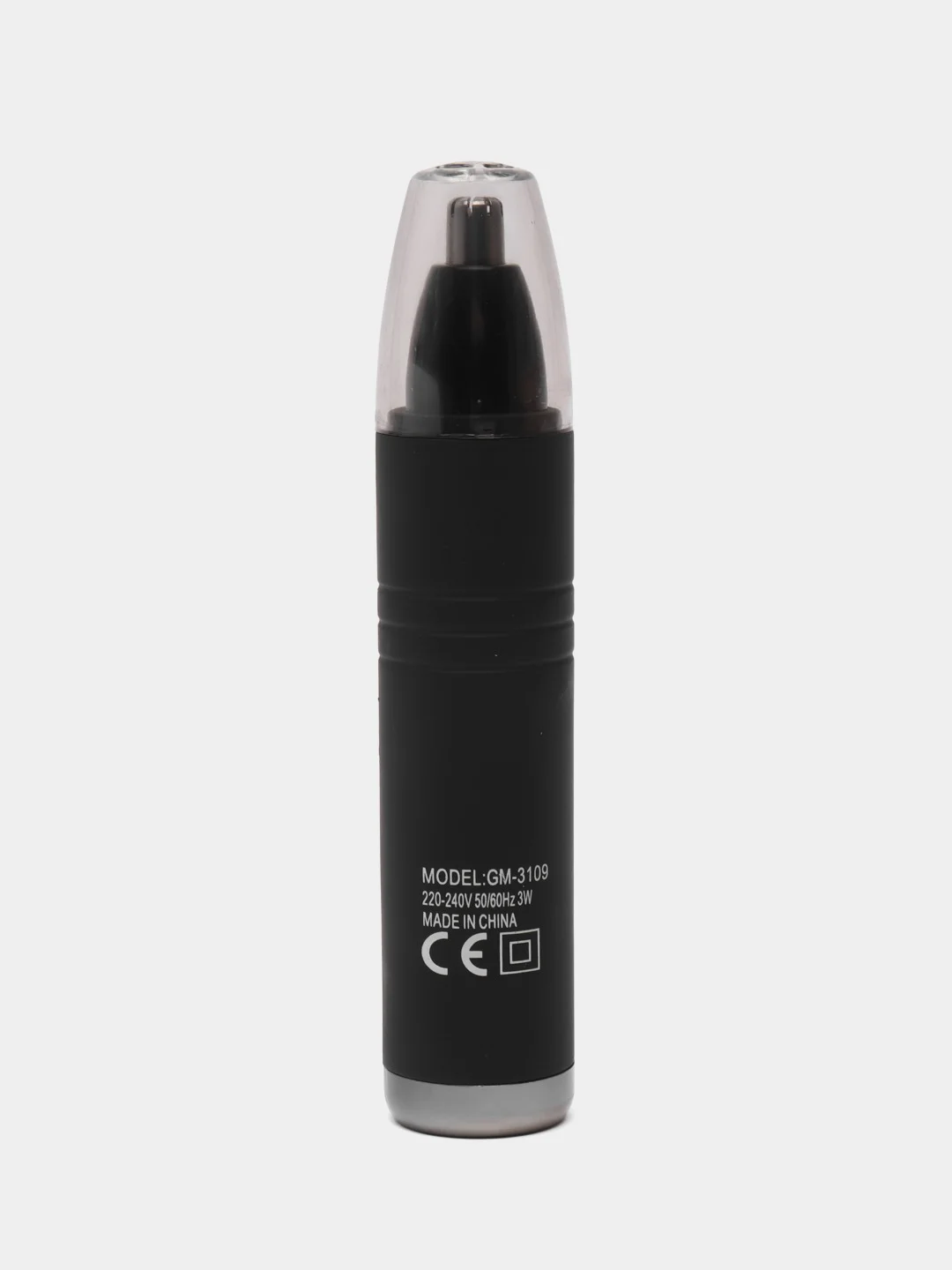 Черный триммер для носа, бороды, бровей и ушей Geemy GM-3109, черный