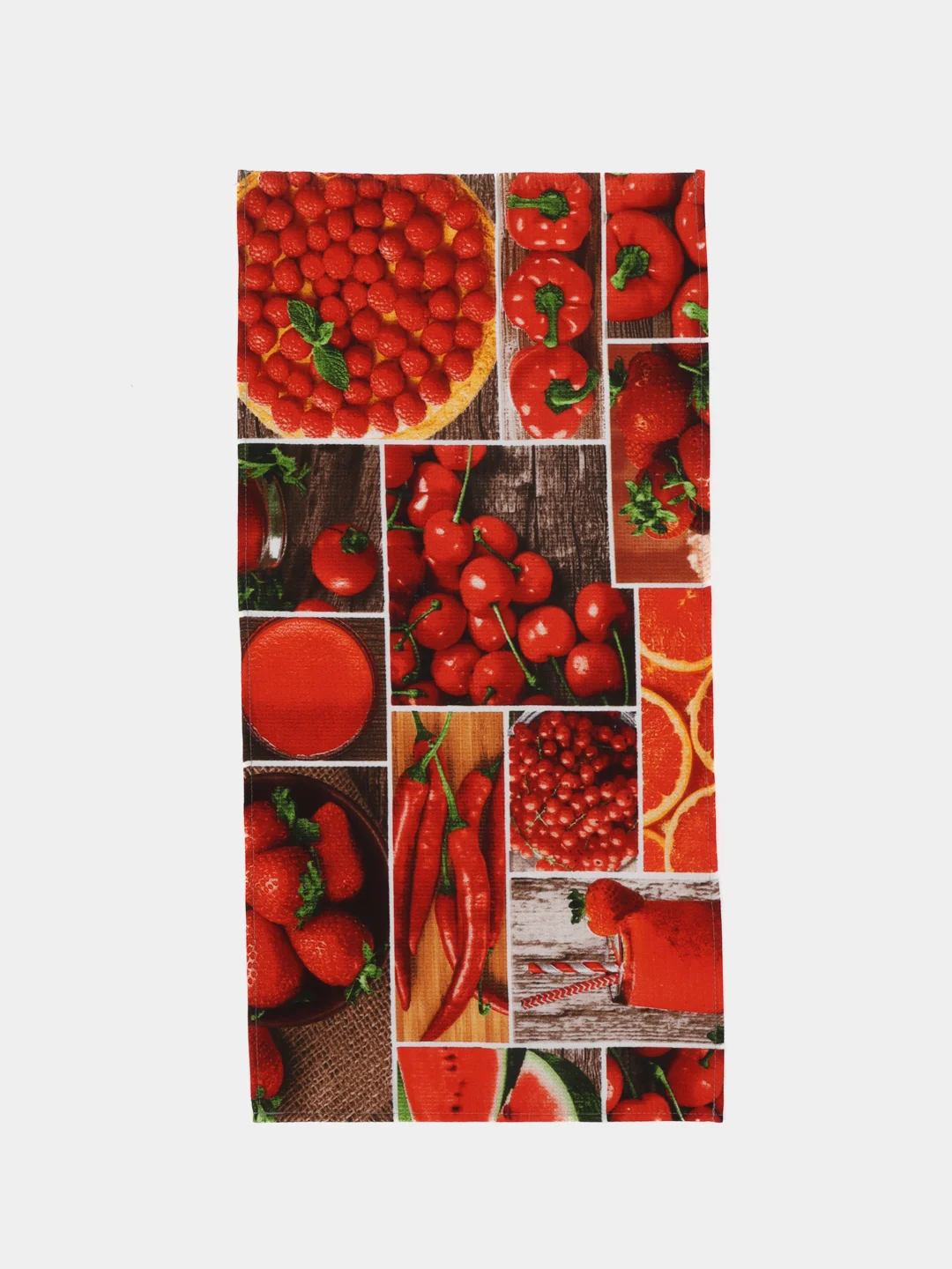 Алый полотенце вафельное кухонное, 1 шт, для кухни, ванны, лица и рук, детям, салфетка