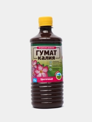 Натуральное удобрение Гумат Калия Цветочный, 0,5 л, БиоМастер