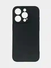 Чехол для iPhone (Айфон) 15 / 15 Pro / 15 Pro Max, силиконовый, под карбон