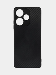 Чехол для Infinix Hot 30 (Инфиникс Хот 30), силиконовый, под карбон