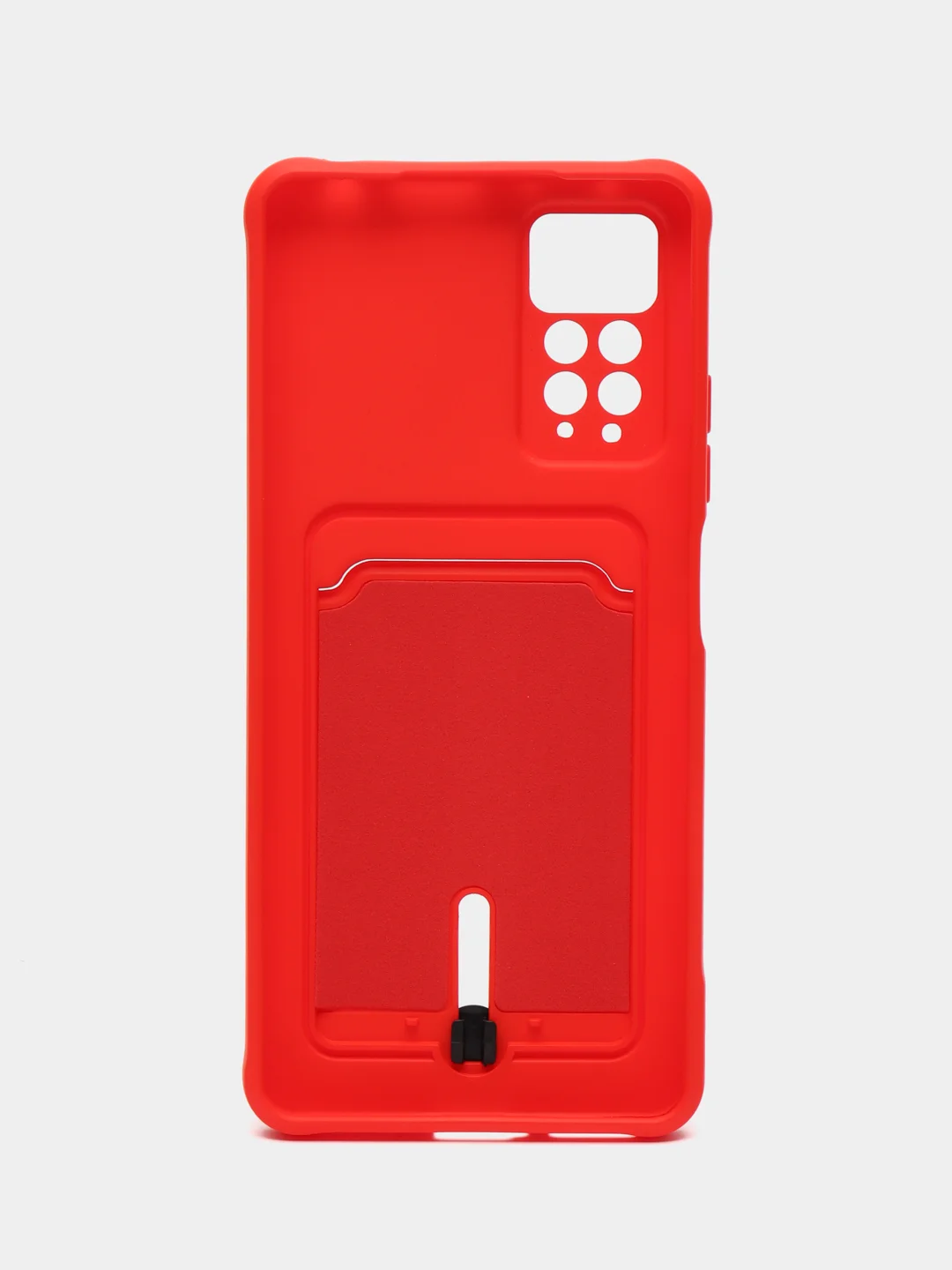 Алый чехол Xiaomi Redmi Note 11 Pro / Note 12 Pro, Редми Нот 11 про с карманом для карты