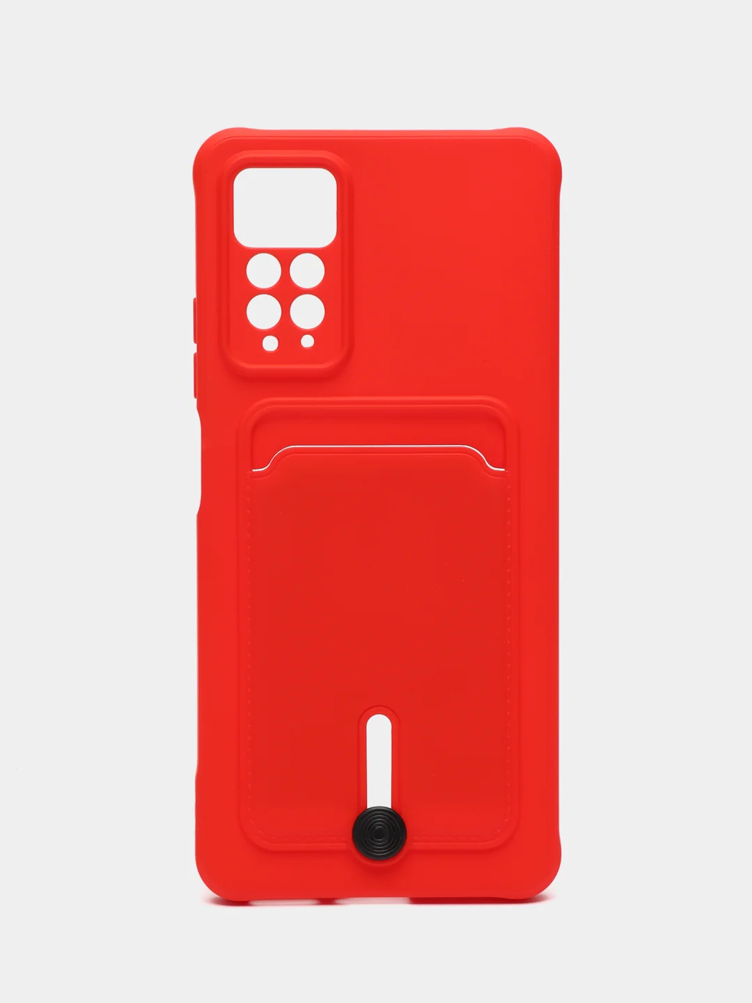 Алый чехол Xiaomi Redmi Note 11 Pro / Note 12 Pro, Редми Нот 11 про с карманом для карты