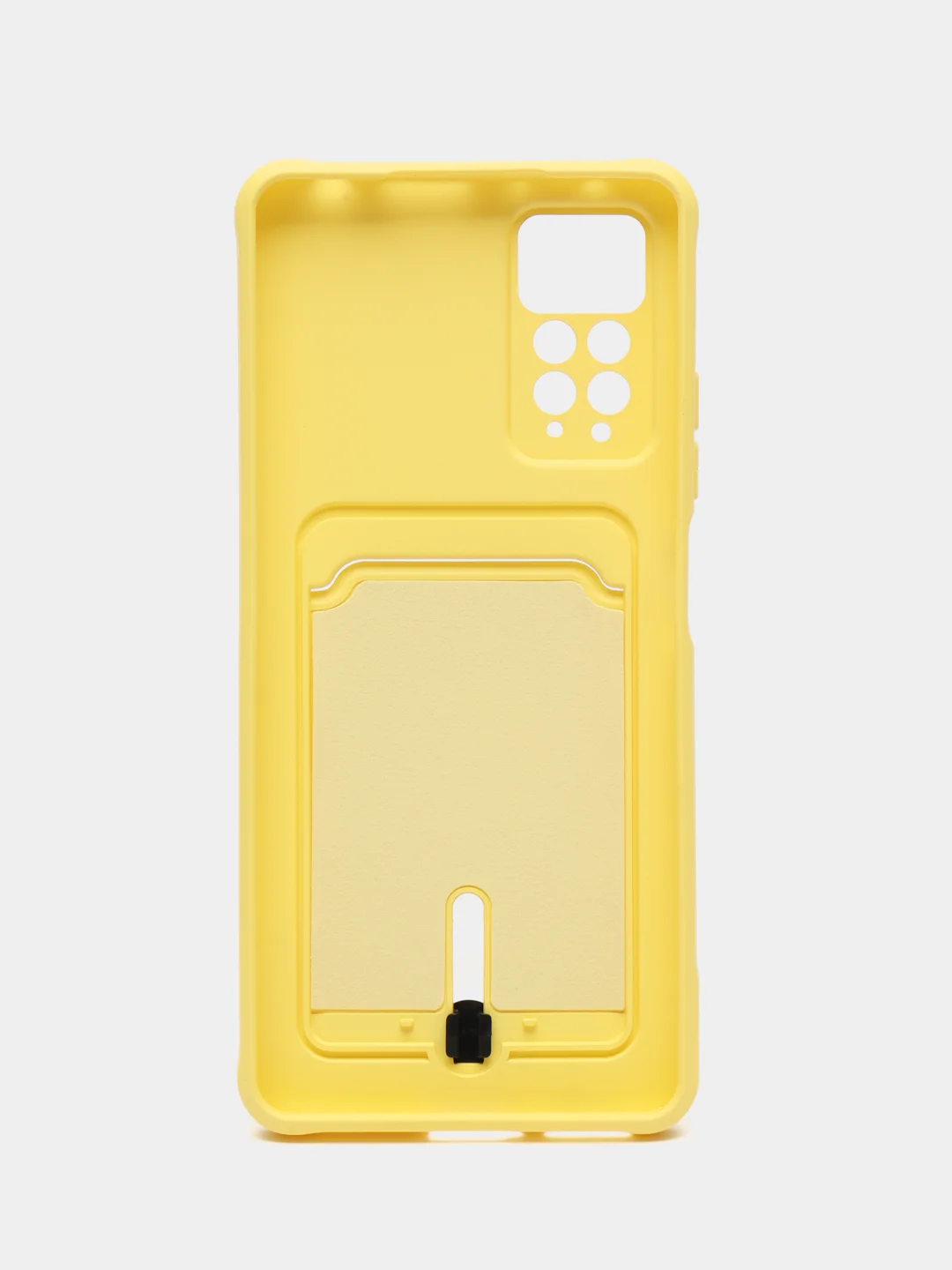 Желтый чехол Xiaomi Redmi Note 11 Pro / Note 12 Pro, Редми Нот 11 про с карманом для карты
