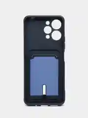 Салатовый чехол Xiaomi Redmi 12 / Сяоми Редми 12, силиконовый с карманом для карты