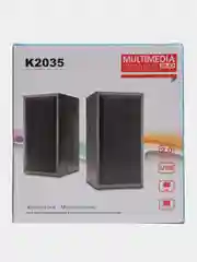 Колонки для компьютера и ноутбука Multimedia speaker K2035 Brown