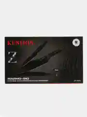 Черный набор кухонных ножей, 6 предметов