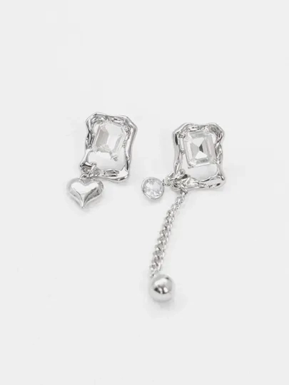 Серьги асимметричные Dali, серьги женские, висячие