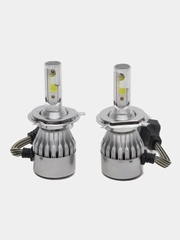 Светодиодные LED лампы C6 H7, H4, 2 шт в комплекте