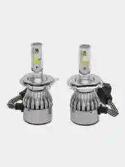 Светодиодные LED лампы C6 H7, H4, 2 шт в комплекте