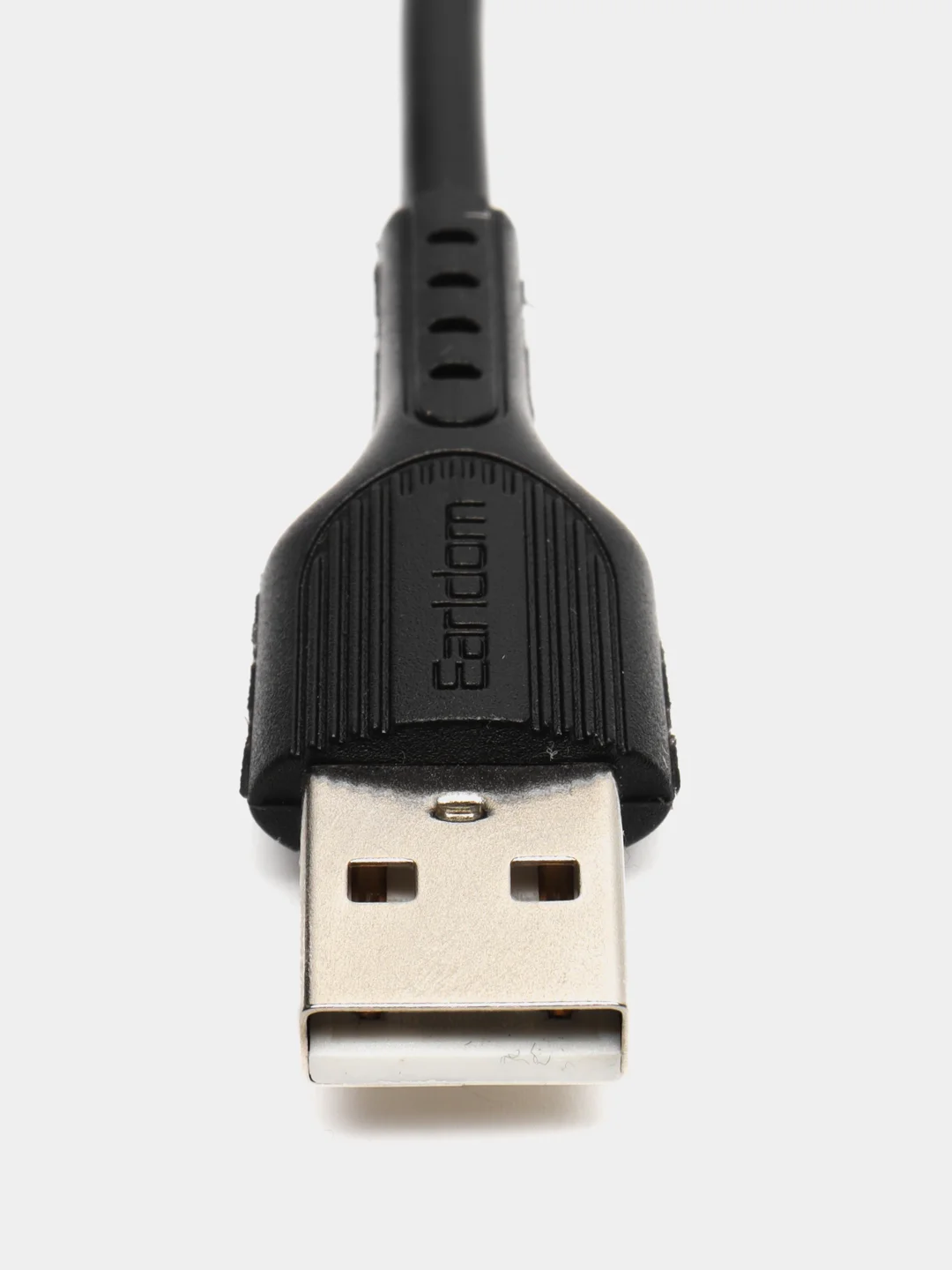 Белый кабель USB micro, Lightning, 25 см, 2,4А с быстрой зарядкой, EC-085M Earldom