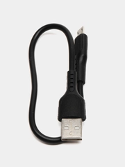 Кабель USB micro, Lightning, 25 см, 2,4А с быстрой зарядкой, EC-085M Earldom