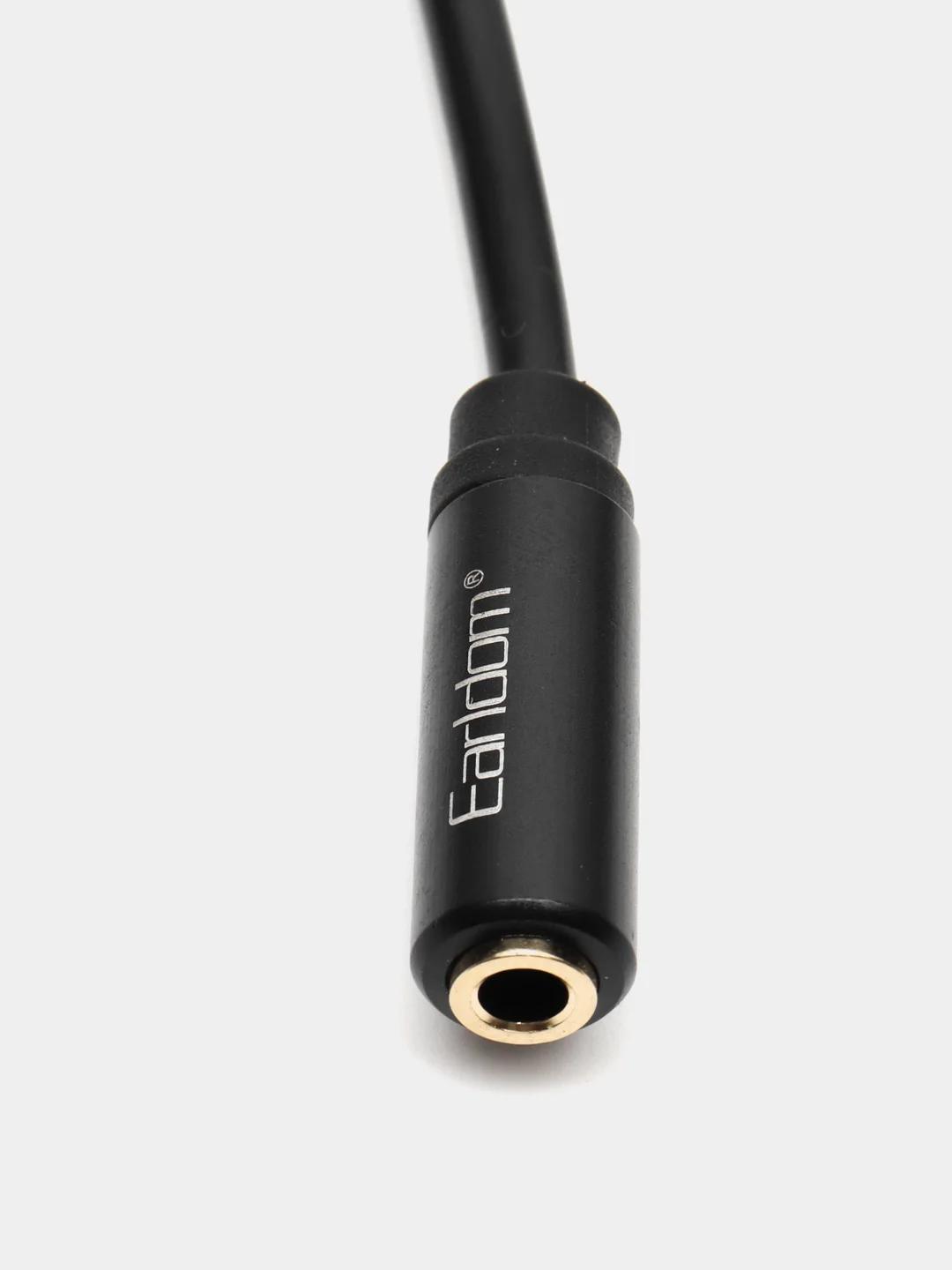 Серебряный аудиокабель AUX 3.5 mm / 1м / Earldom AUX34 удлинитль для наушников, колонок, микрофонов