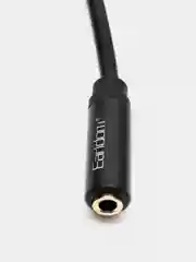 Серебряный аудиокабель AUX 3.5 mm / 1м / Earldom AUX34 удлинитль для наушников, колонок, микрофонов
