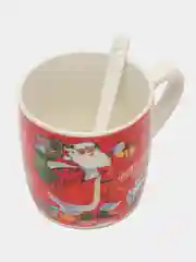 Керамическая кружка с ложкой, в подарочной упаковке