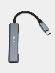HUB USB+Type-C, 3 x USB 3.0 Earldom ET-HUB10 хаб / USB-C HAB, хаб