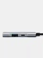 Разветвитель адаптер переходник Lightning OTG HUB Хаб Earldom 2USB 3.0 + Lightning серебро