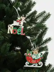 Белый ёлочные игрушки, деревянные, 12 штук