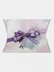 Коробка-подушка складная, "Фиолетовый бант", 15 х 11 х 3 см, 3 штуки