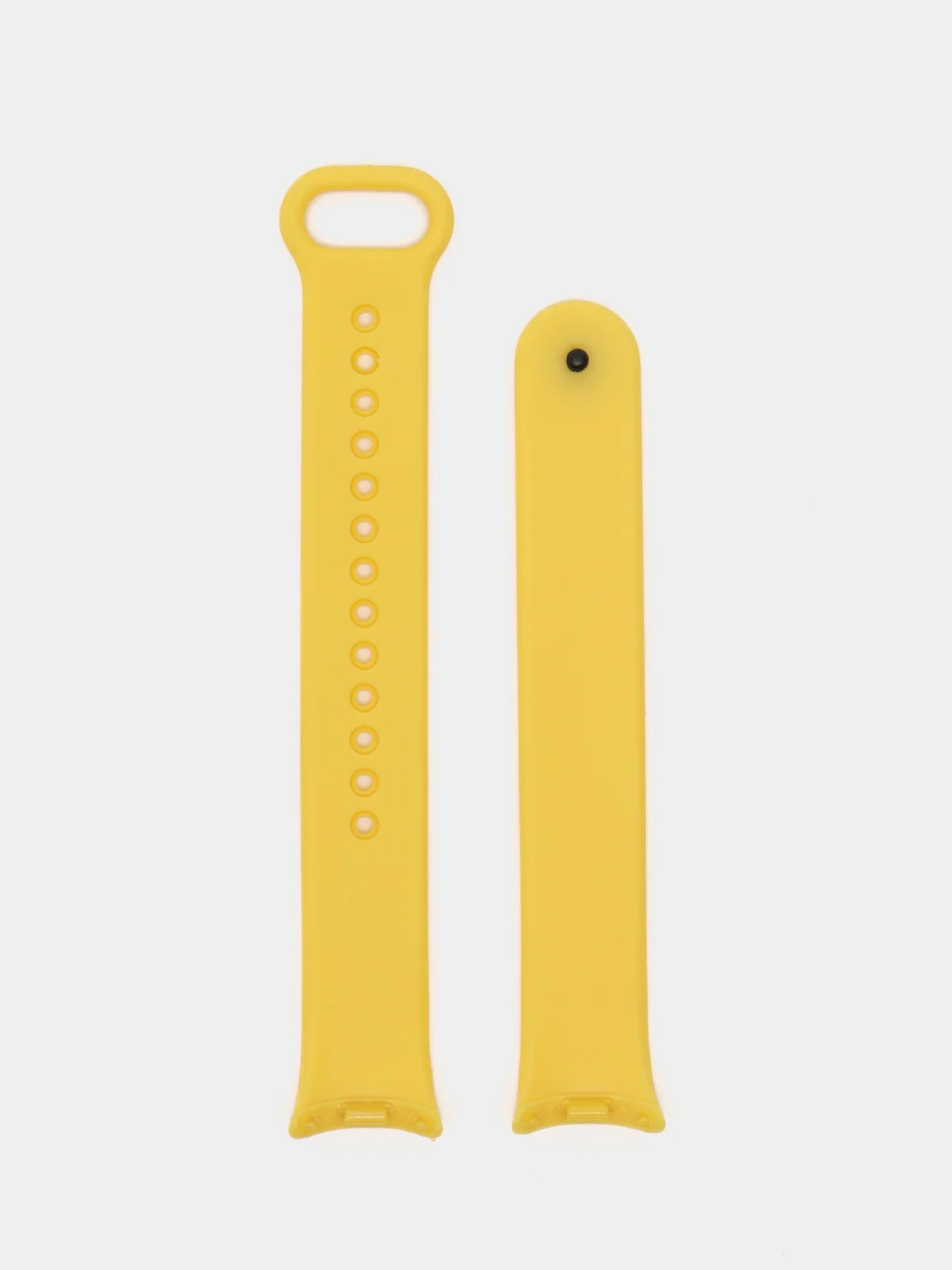 Желтый силиконовый ремешок на Xiaomi Mi Band 8