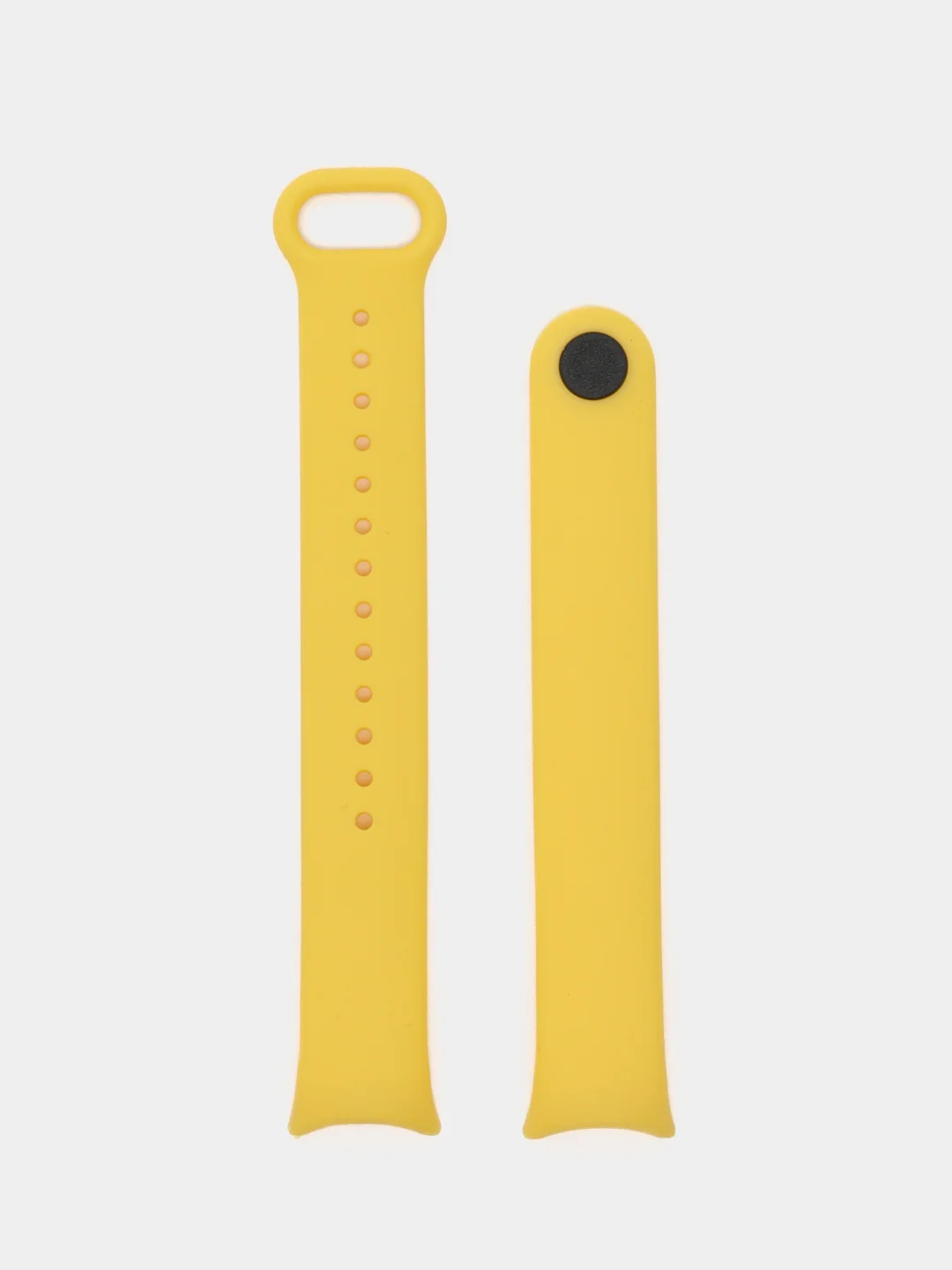 Желтый силиконовый ремешок на Xiaomi Mi Band 8