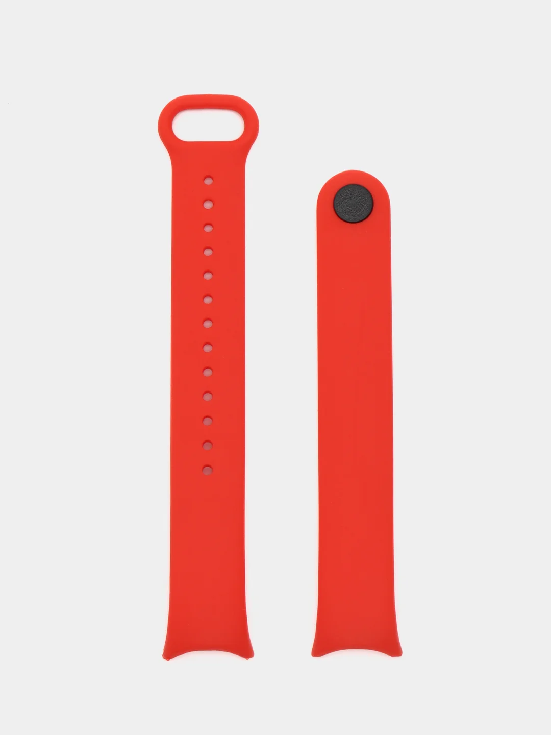 Красный силиконовый ремешок на Xiaomi Mi Band 8