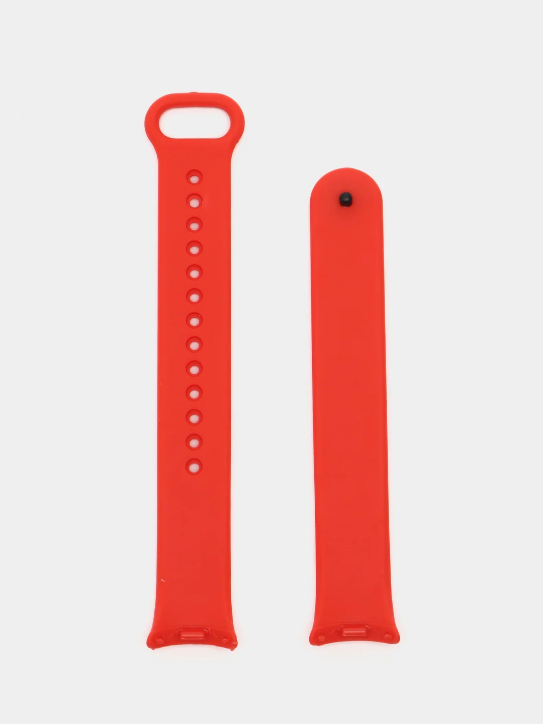 Красный силиконовый ремешок на Xiaomi Mi Band 8