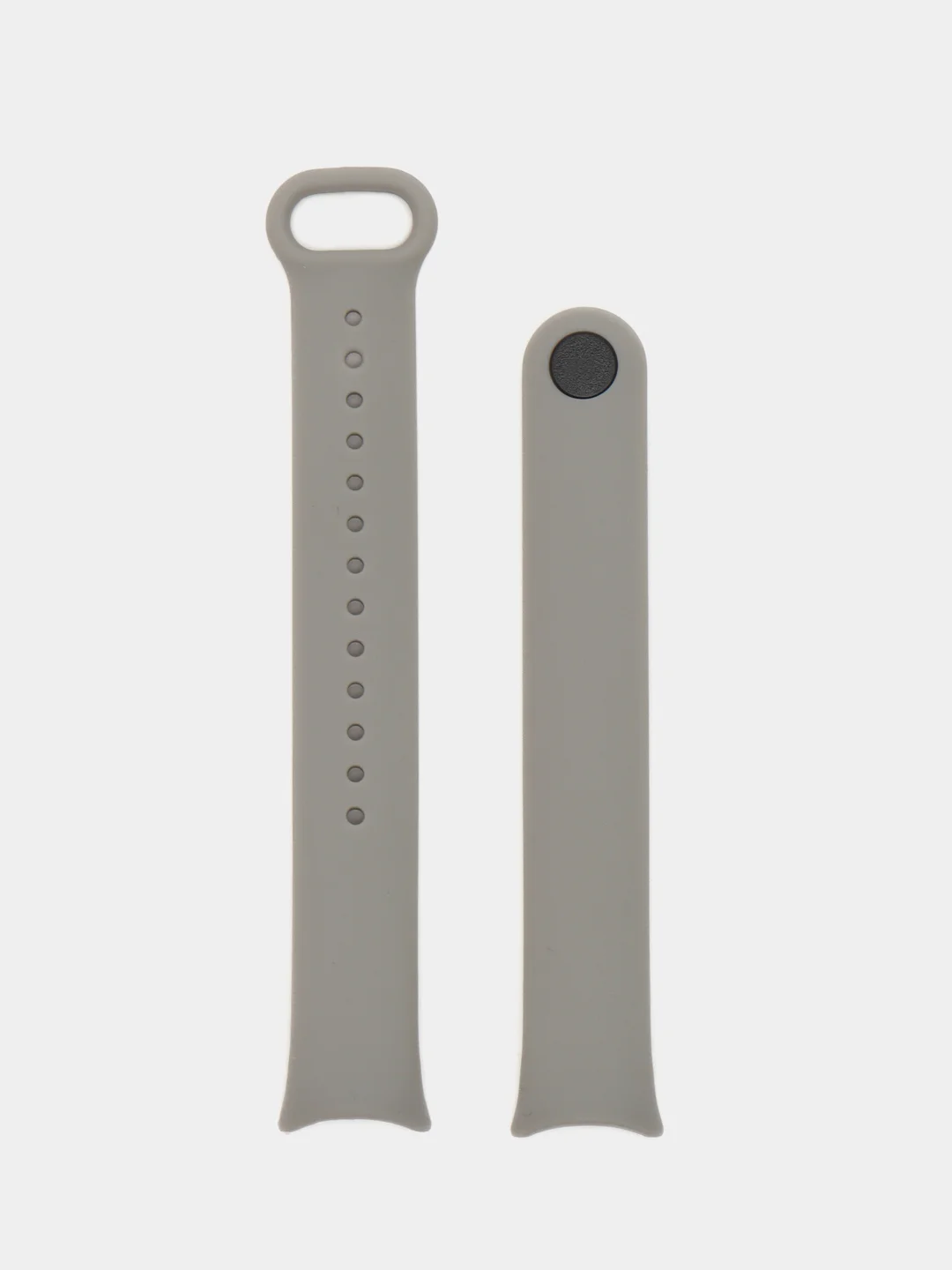 Серый силиконовый ремешок на Xiaomi Mi Band 8